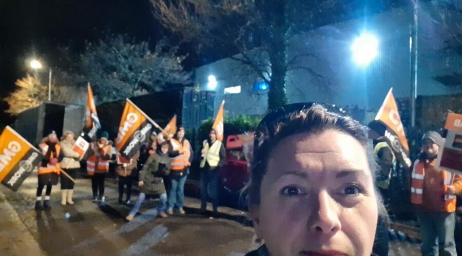 GMB Trade Union - Panasonic workers strike for third day in pay dispute