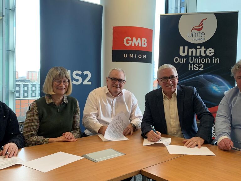 GMB - GMB signs union deal a HS2's Birmingham station