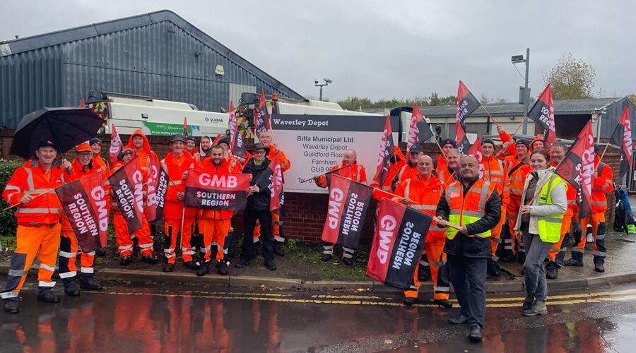 GMB Trade Union - Three week Waverley bin strike starts today