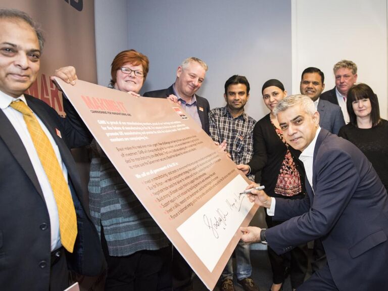 GMB - London Mayor Sadiq Khan signs up to 'Making It' campaign