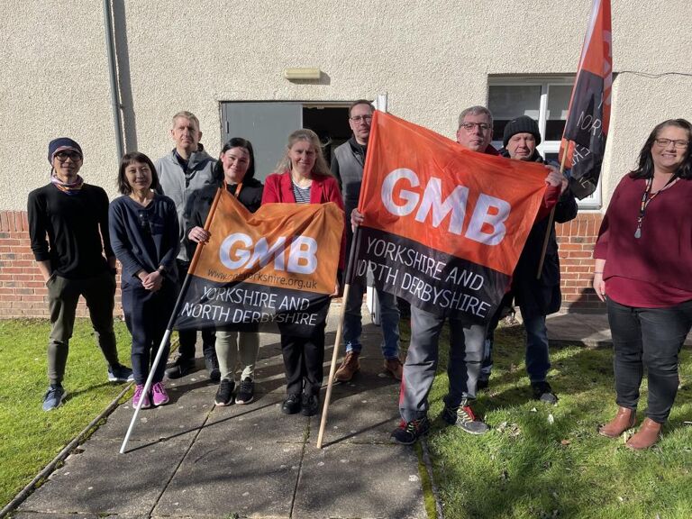 GMB - MP meet striking workers at Fox's Glacier Mints factory