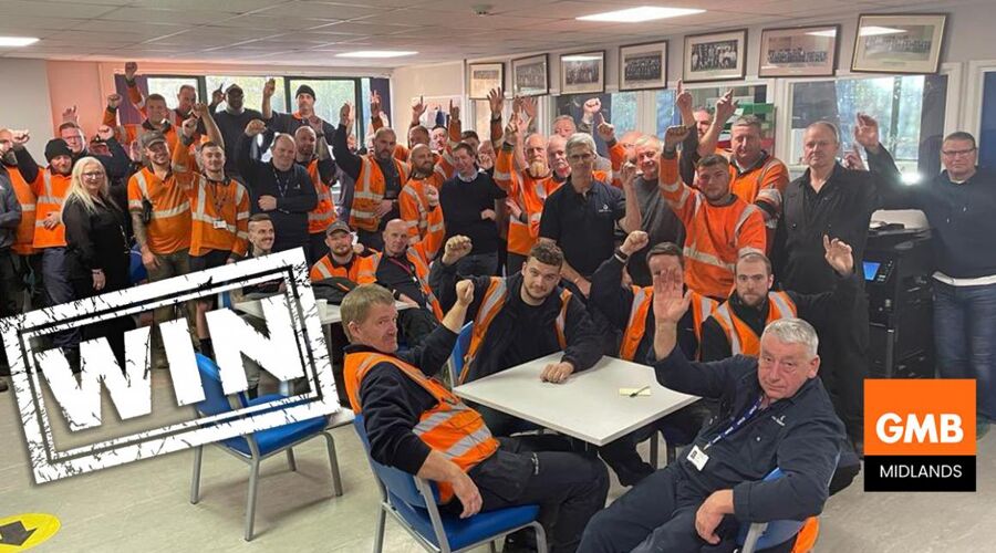 GMB Trade Union - South Staffs Water: Wave of support for industrial action delivers protections for union members.