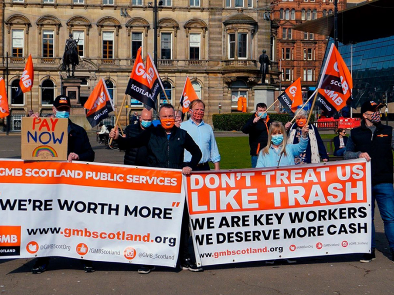 GMB - ‘Frontline staff need a flat rate offer’: crisis talks loom in Scotland