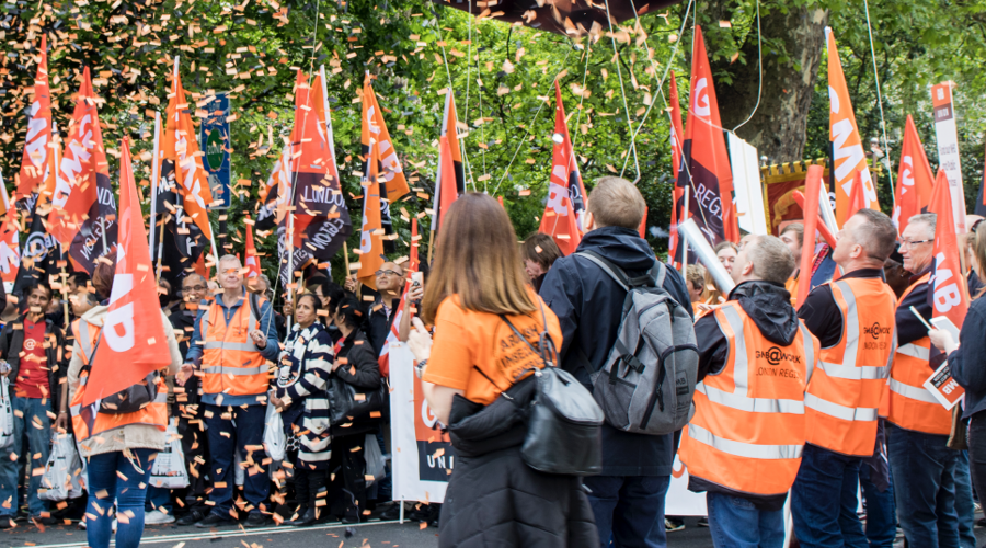 GMB Trade Union - Mass Asda protest over ‘punitive’ contract as GMB registers official dispute
