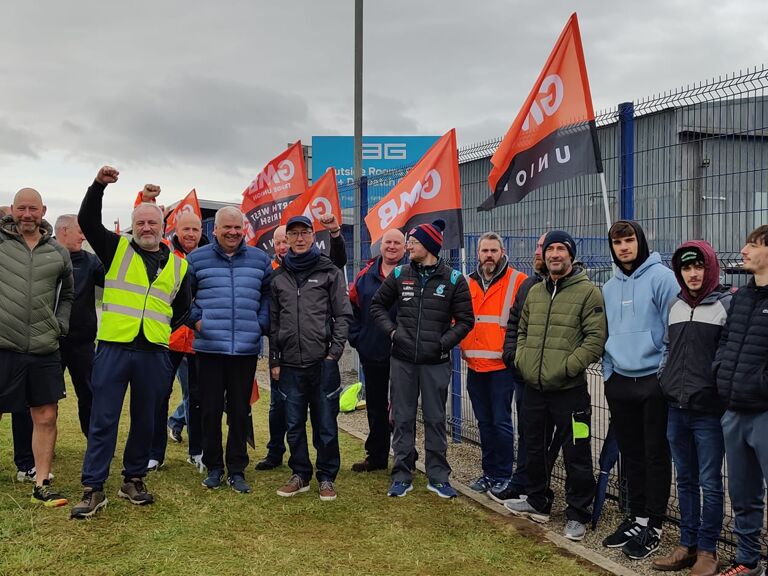 GMB - Northern Ireland concrete makers strike over below inflation pay offer