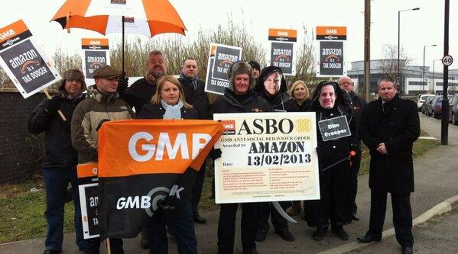 GMB Trade Union - Amazon workers stage first ever UK strike