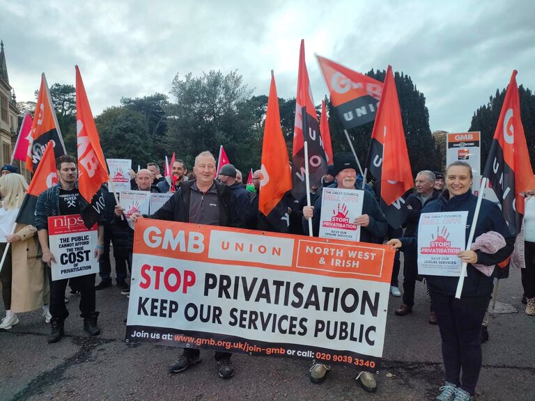 GMB - Protest over outsourcing in Ards and North Down