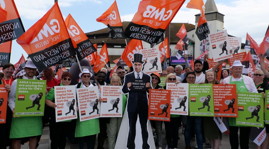 GMB Trade Union - Hundreds join protest against Asda 'asset-stripping'
