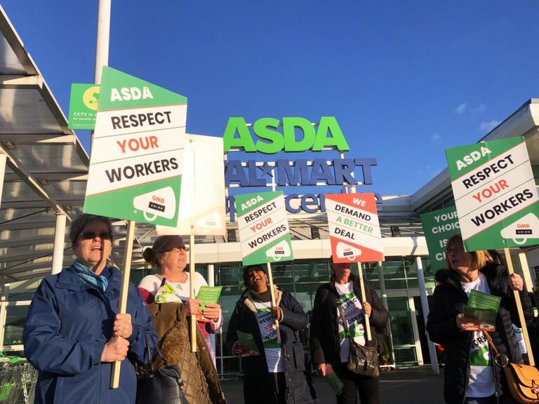GMB - Asda faces strike threat over pay freeze
