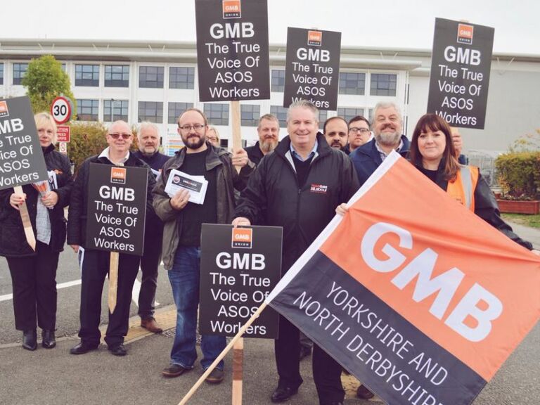 GMB - Bleak Friday' for ASOS workers at Barnsley
