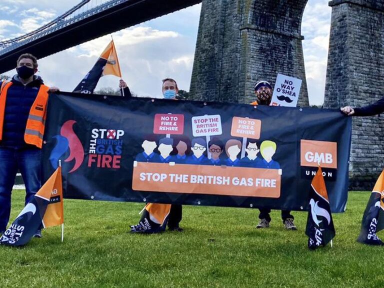 GMB - 43rd day of British Gas strike action to coincide with mass sackings