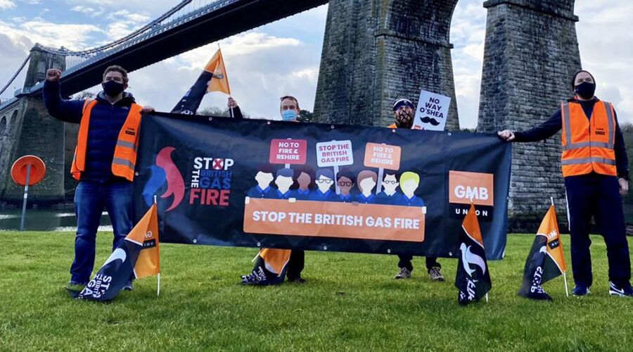 GMB Trade Union - British Gas workers volunteer to help local good causes while on strike