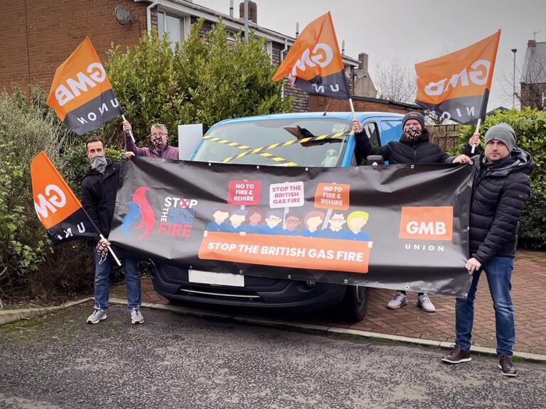 GMB - Fresh seven day strike at British Gas over fire and rehire threats
