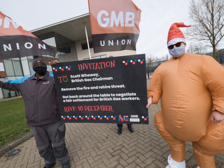 GMB - Big bird tells British Gas bosses to 'talk turkey’