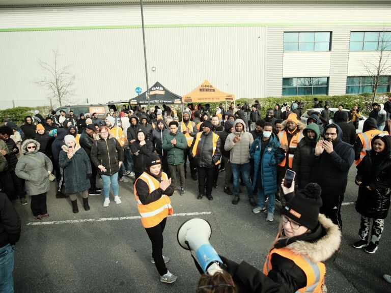 GMB - Amazon accused of ‘desperate’ tactics as workers down tools.