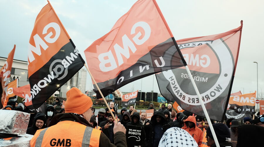 GMB Trade Union - Amazon strikes spread as new warehouse joins strike