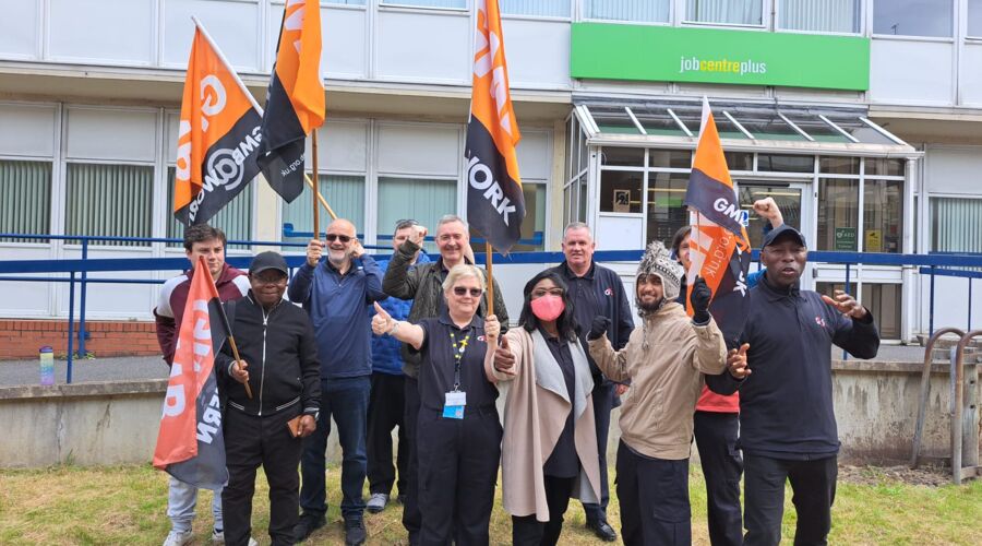 GMB Trade Union - More than 1,500 job Centre security guard start 33rd strike day