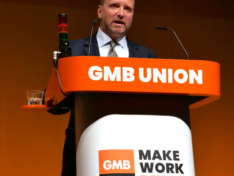 GMB - GMB boss issues challenge to Labour