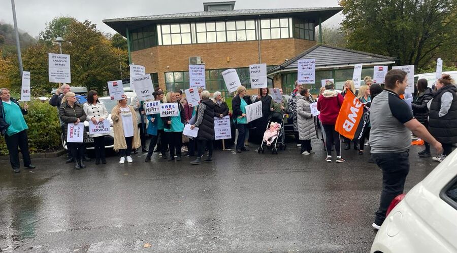 GMB Trade Union - Rhondda careworkers call out council over outsourcing
