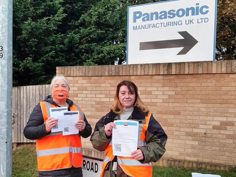GMB - Panasonic strike suspended after 'big win' for members