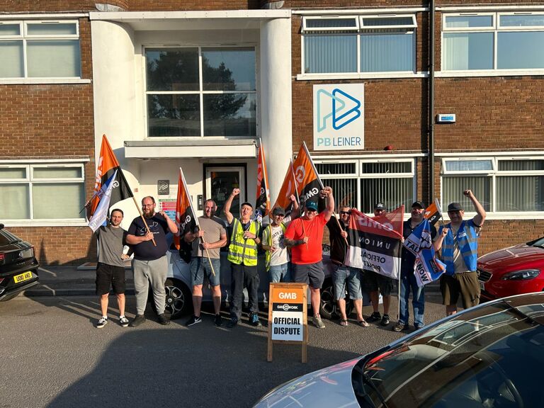 GMB - Pontypridd jelly workers strike over poverty pay