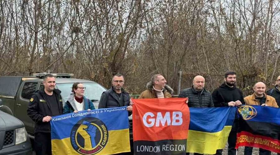 GMB Trade Union - GMB aid delivered to Ukrainian unions on the frontline
