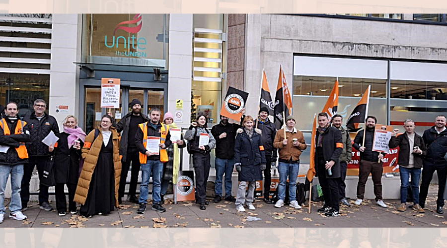 GMB Trade Union - Strike begins at Unite over 'toxic bullying culture'