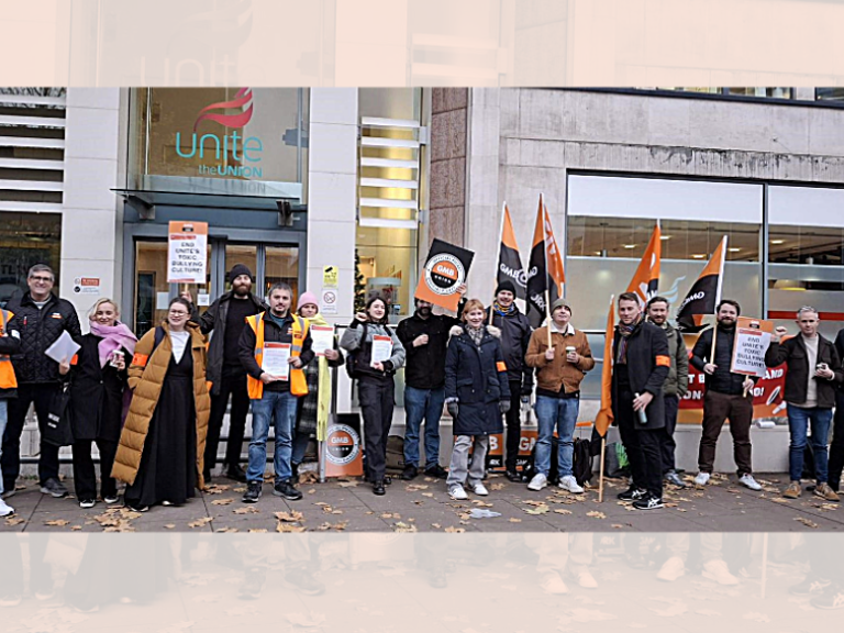 GMB - Strike begins at Unite over 'toxic bullying culture'