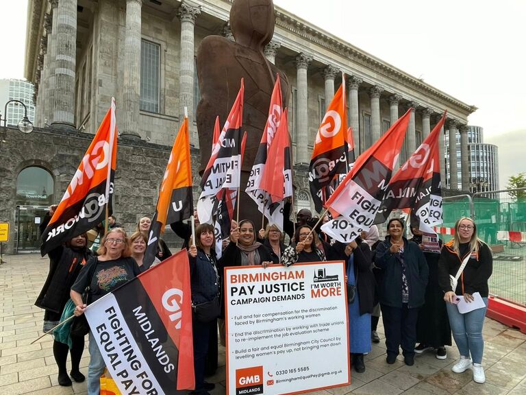 GMB - Time to come clean on plan to end Birmingham’s ‘eye-watering’ equal pay liability, says GMB.