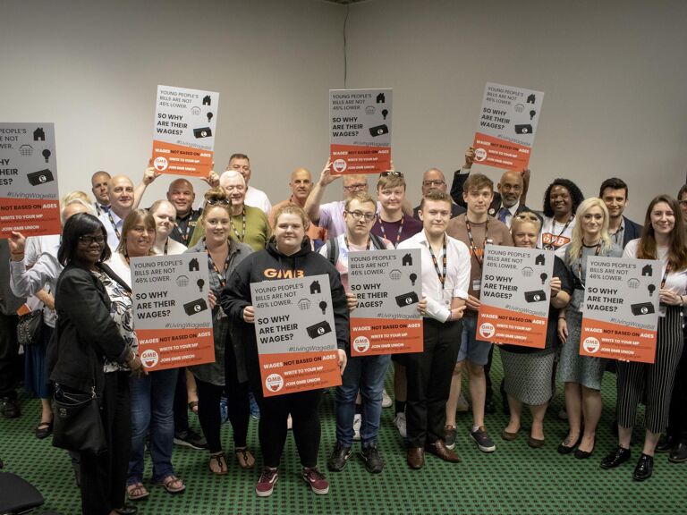 GMB - Campaigning for Wages Not Based on Ages